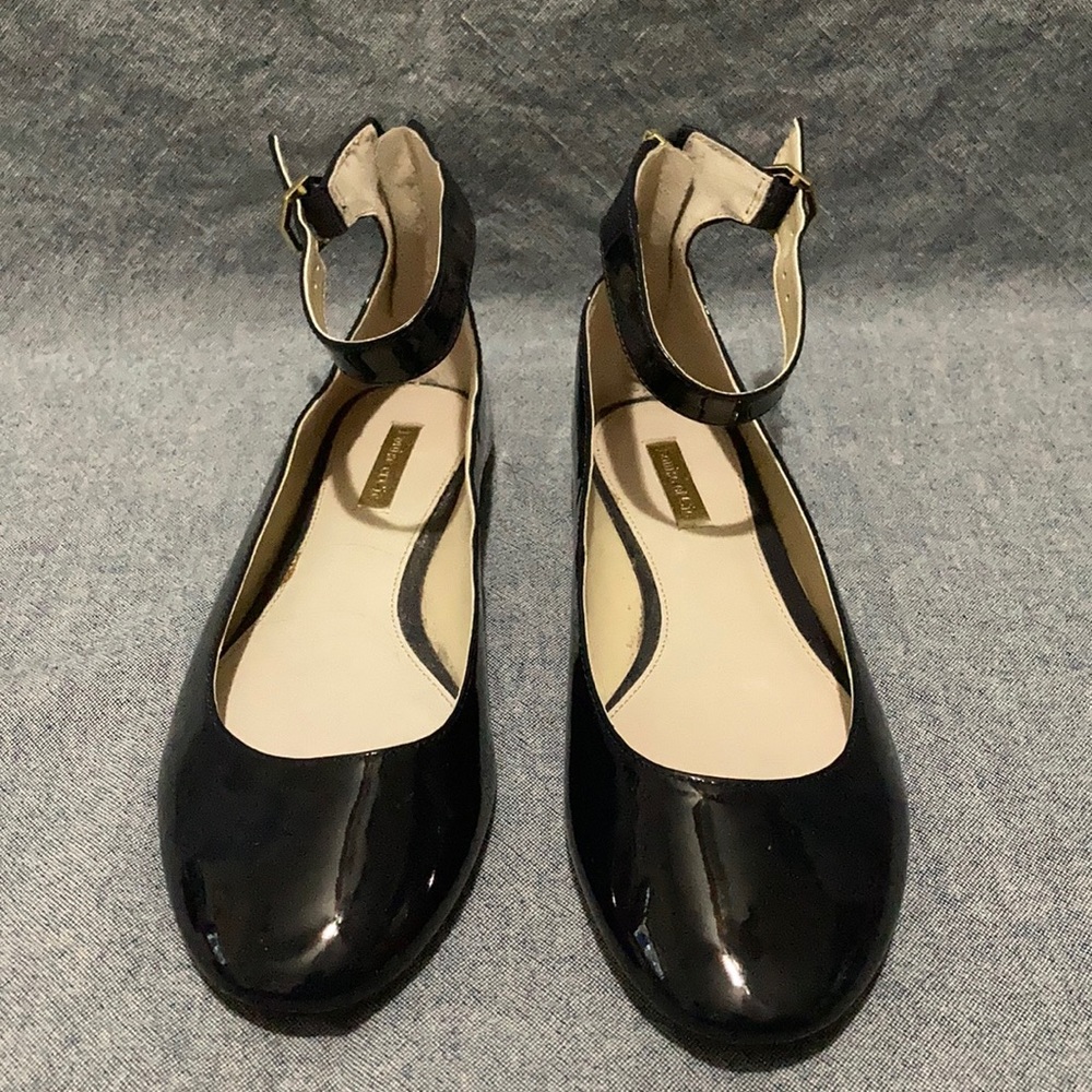 Louise et Cie Navy Patent Leather Flats